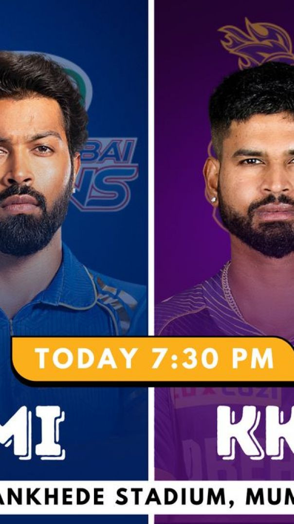 🚨 आज का IPL मैच | MI vs KKR Live Match Today | Full Details ⚡