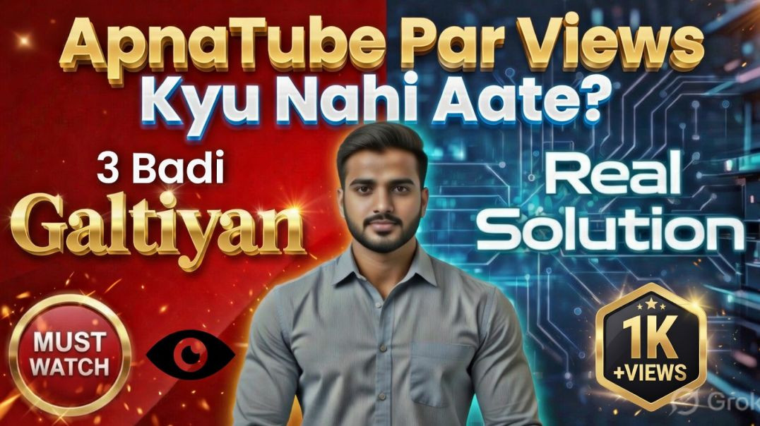 ⁣ApnaTube Par Views Kyu Nahi Aate? (3 Badi Galtiyan + Real Solution)