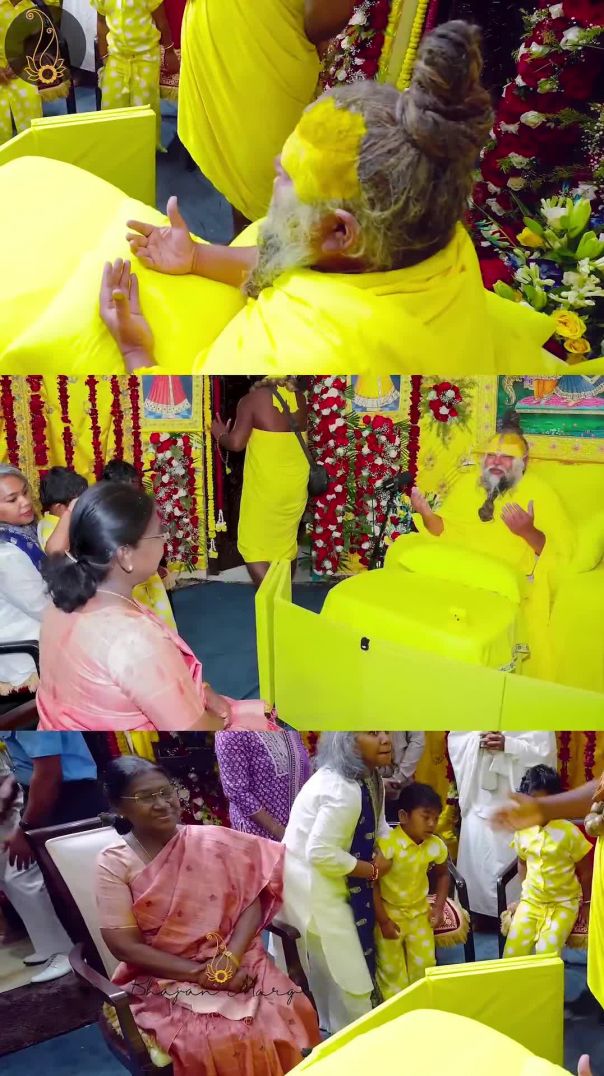 भारत की माननीय राष्ट्रपति श्रीमती द्रौपदी मुर्...मय म...ही से मिलने पधारीं।