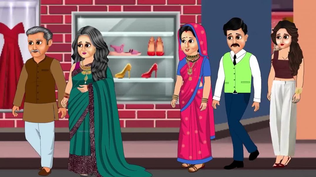⁣“LPG सिलेंडर वाले के साथ भागी मॉडर्न सास 😱 | Cartoon Story | Mixed Chacha Story”