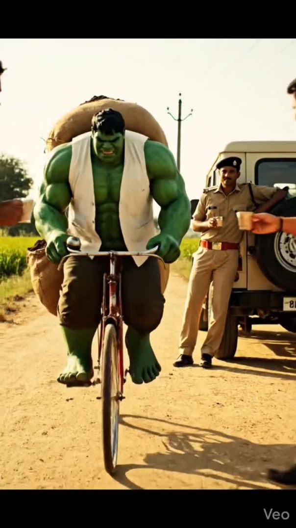 पुलिस को फिरसे मामु बनाया 😜 Hulk funny video 🤣