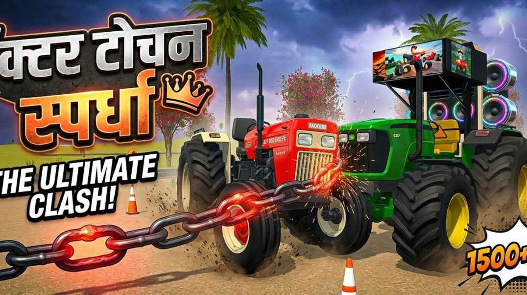 ⁣कौन है असली टोचन किंग? Swaraj 855 या John Deere? 🏆 Tractor Tug of War