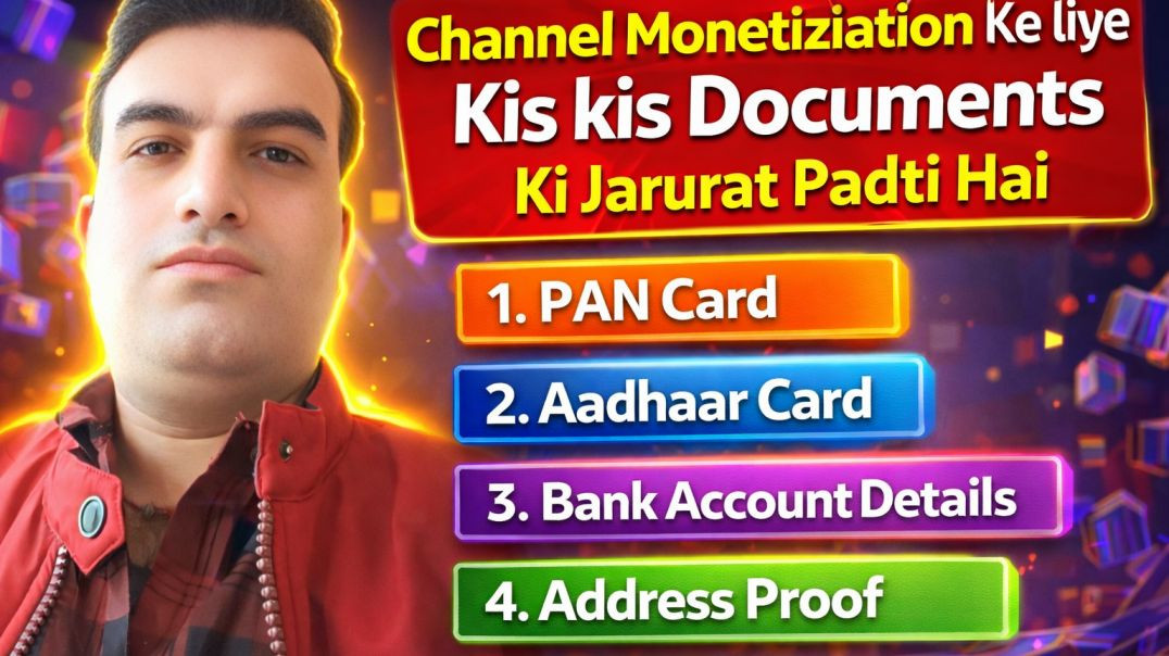 ⁣Monetization Ke Liye Kya Kya Proof Lagta Hai? Full Details