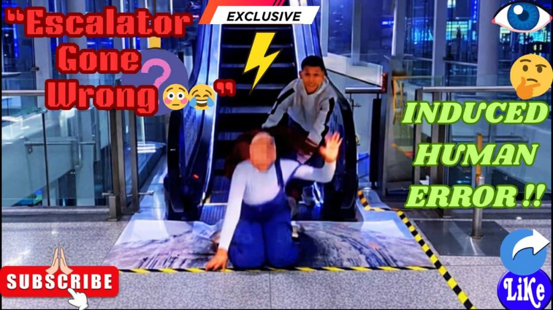 ⁣Escalator 3D Void Prank 😱😂 | Hilarious  | Funny Mall Prank Gone Viral
