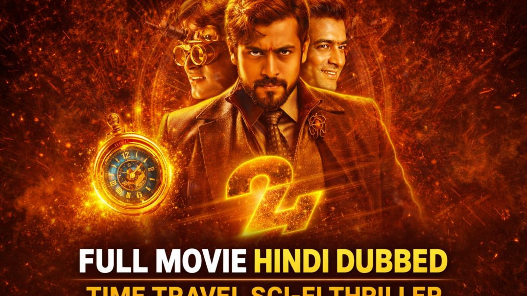 ⁣24 Time Story Movie | Suriya Superhit Sci-Fi Movie Hindi Dubbed