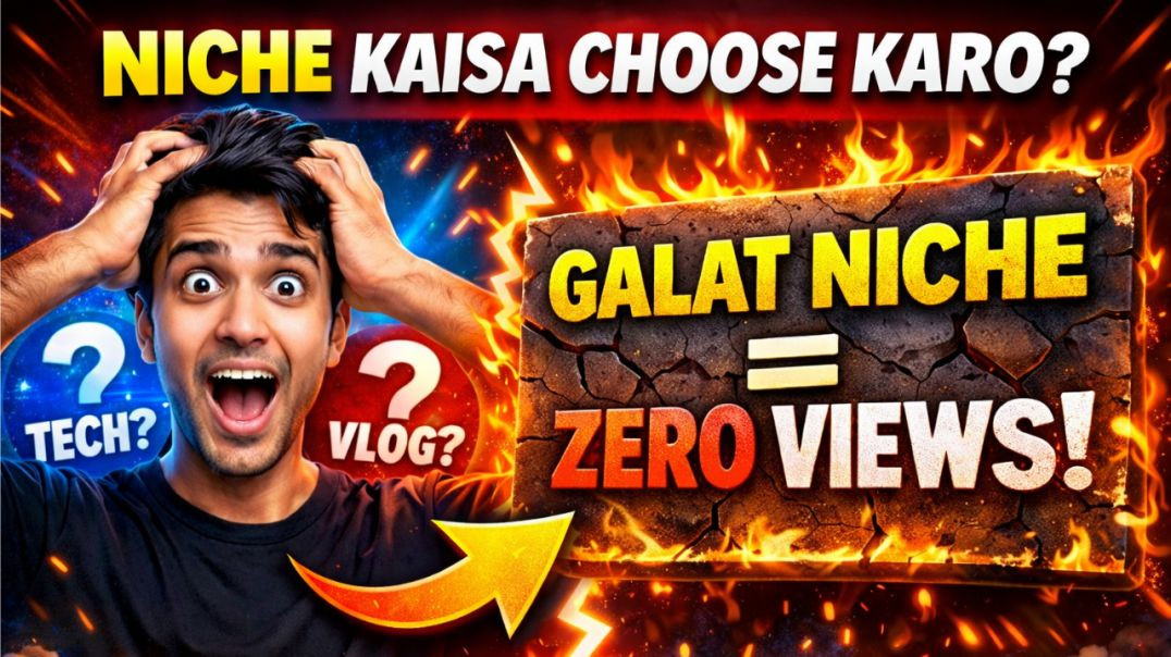 ⁣YouTube Channel Ke Liye Niche Kaise Decide Kare? (90% Log Galti Karte Hain)