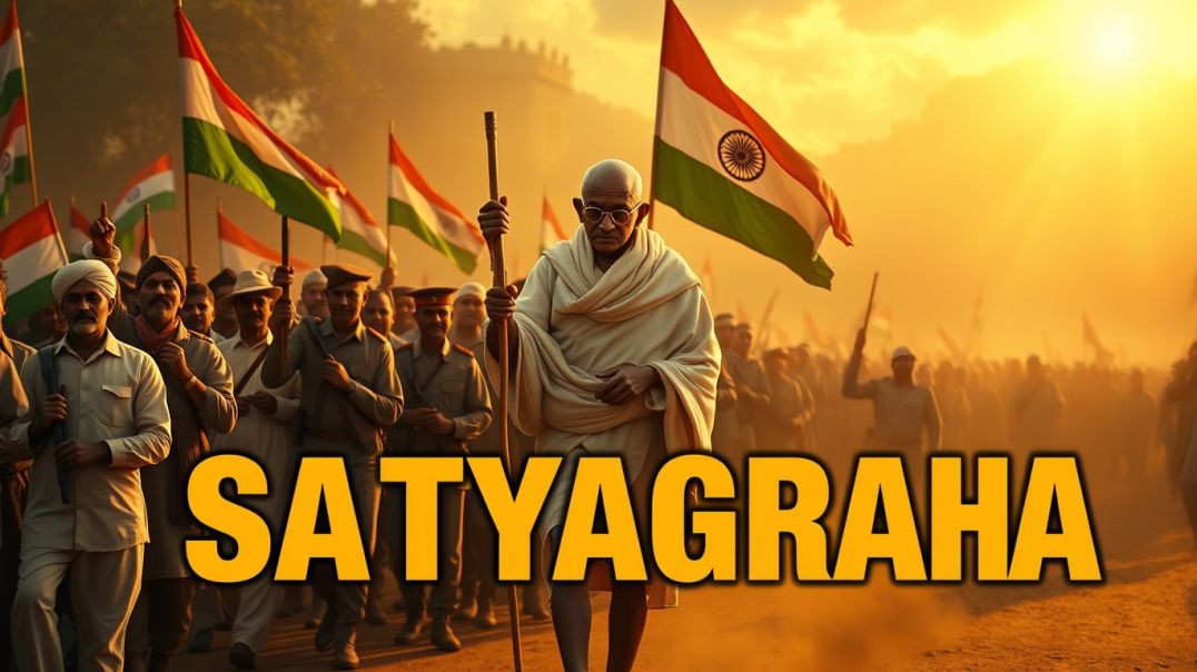⁣Satyagraha Ka Impact 🇮🇳 | Gandhi Ji Ki Ahimsa Ne Kaise Hila Diya British Raj | Freedom Struggle #shorts
