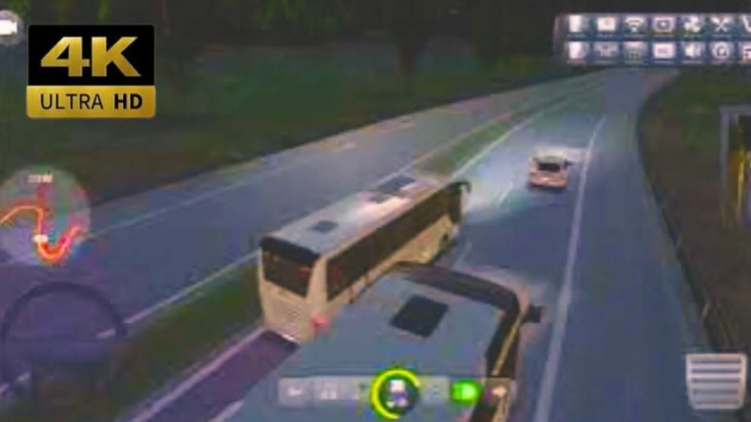⁣Bus Simulator Ultimate Gameplay India 🇮🇳 _ Volvo Bus Night Driving _ Realistic Simulation