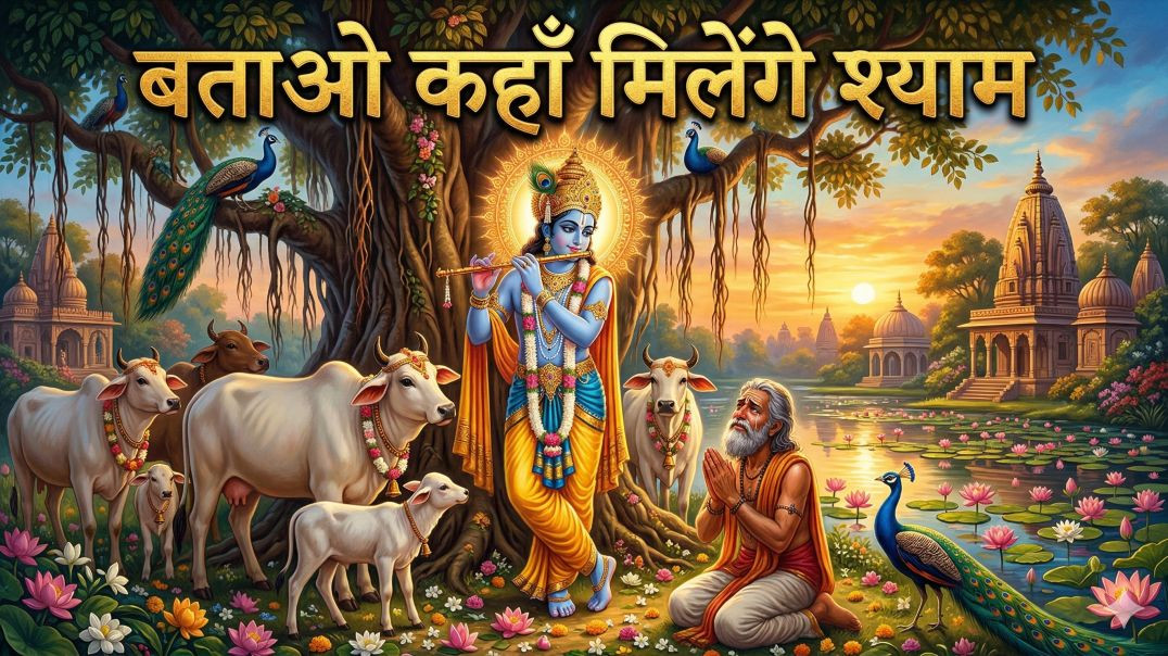 ⁣बताओ कहाँ मिलेंगे श्याम | RasKhan Krishna Bhajan | Beautiful Krishna Bhajan | Bhajan Mala