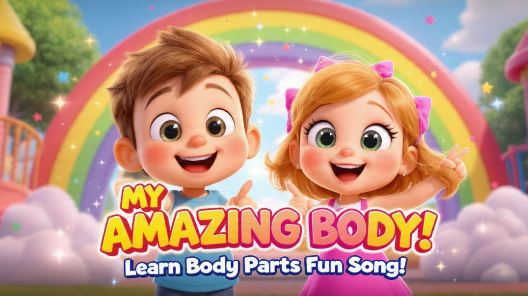 ⁣My Amazing Body Song for Kids | Head Shoulders Knees Toes Fun Rhyme