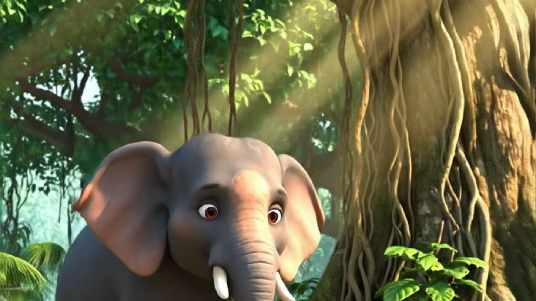 ⁣ছোটদের বুদ্ধির জয়। Sparrow vs Elephant Moral story in Bengali # kidsstory #moralstory#rajuda