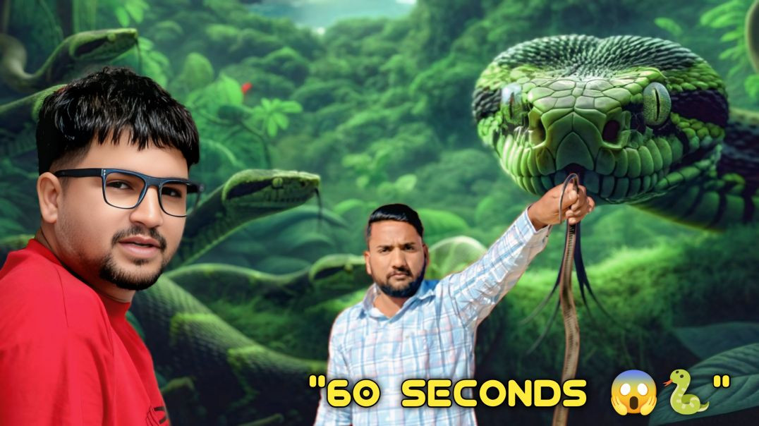⁣Dangerous Snake Caught in Just 60 Seconds 🐍