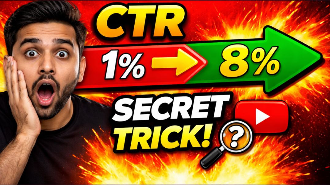 ⁣CTR 1% Se 8% Kaise Kare? (Secret Trick 🔥)