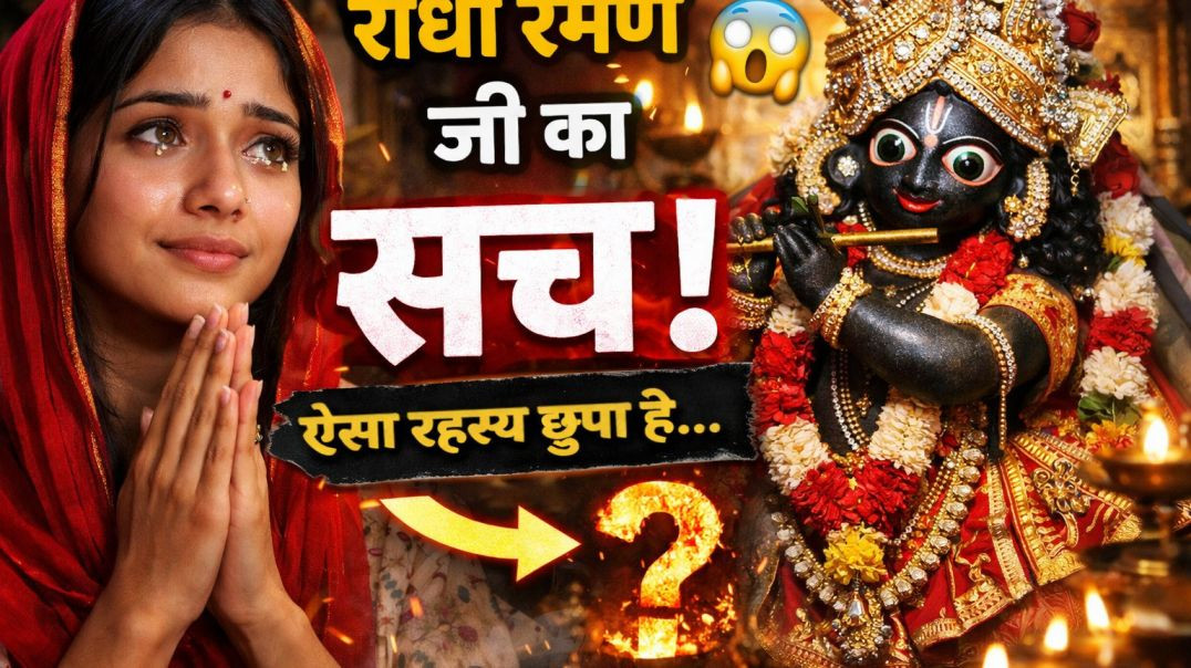 ⁣Aaj Bhi Jeevit Hain Radha Raman Ji 😳 Vrindavan Ka Sabse Bada Rahasya! Radha Raman Ji ke Darshan ❤️ A