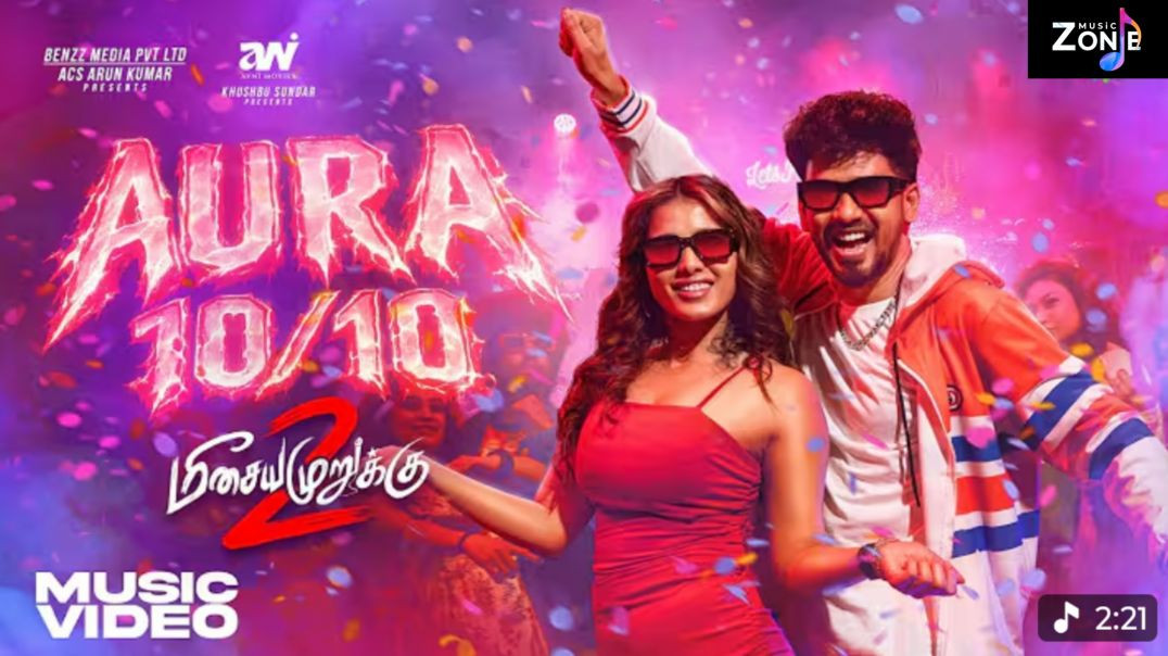 ⁣Aura 10/10 - Music Video |  Meesaya Murukku 2 |  Hiphop Tamizha |  Ketika Sharma