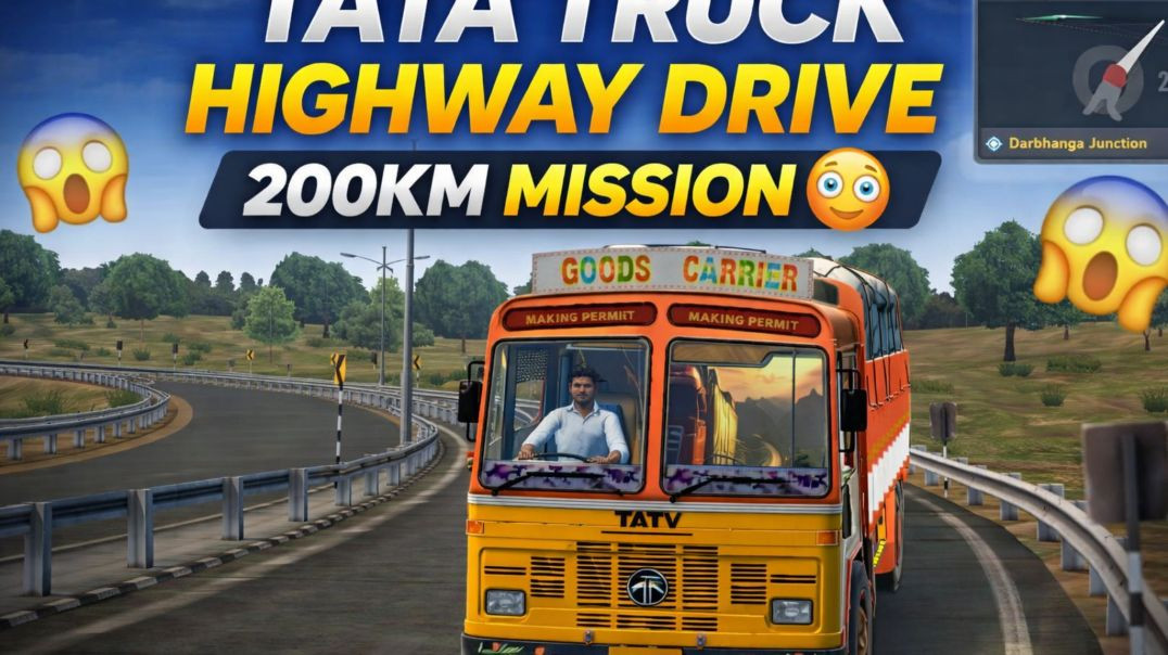 ⁣TATA Truck Long Highway Drive Gameplay _ Indian Truck Simulator