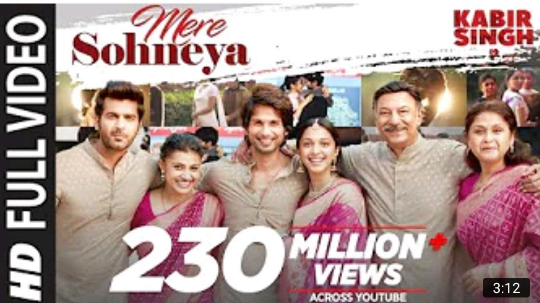 ⁣Full_Song__Mere_Sohneya___Kabir_Singh___Shahid_K,_Kiara_A,_Sandeep_V___Sachet_-_Parampara___Irshad_K