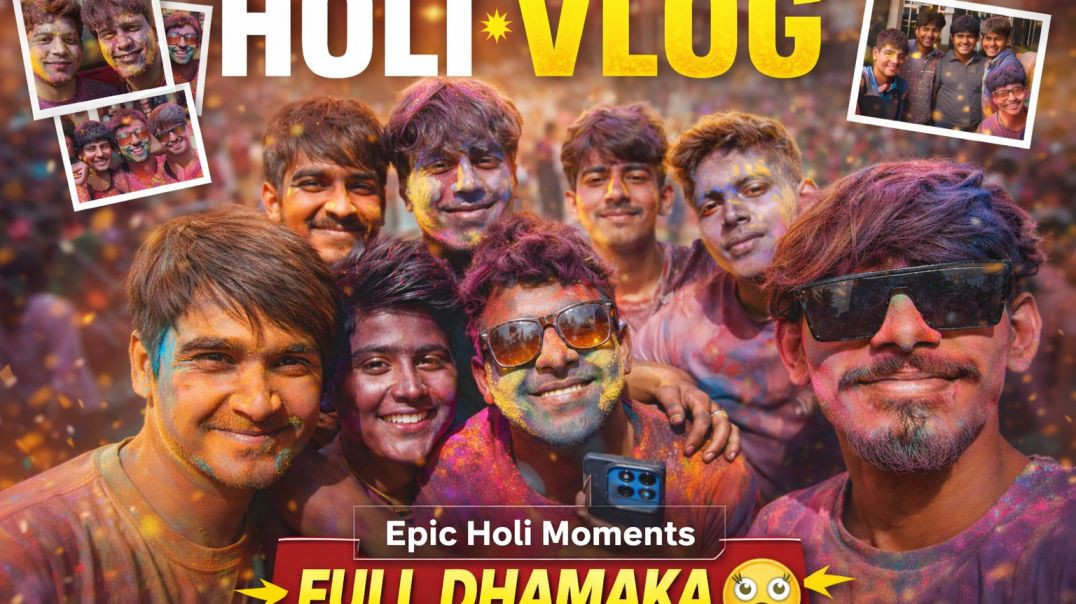 ⁣Holi Vlog 2026 🔥 | Friends Ke Saath Full Dhamaka 😱 #krishnavlogs #vlog
