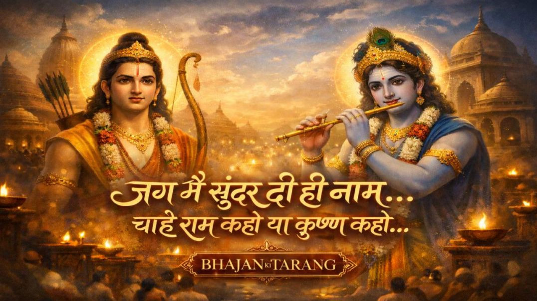 ⁣जग में सुंदर दो ही नाम /Ram Krishna Bhajan /रामा रामा श्यामा श्यामा /Peaceful Devotional Chant