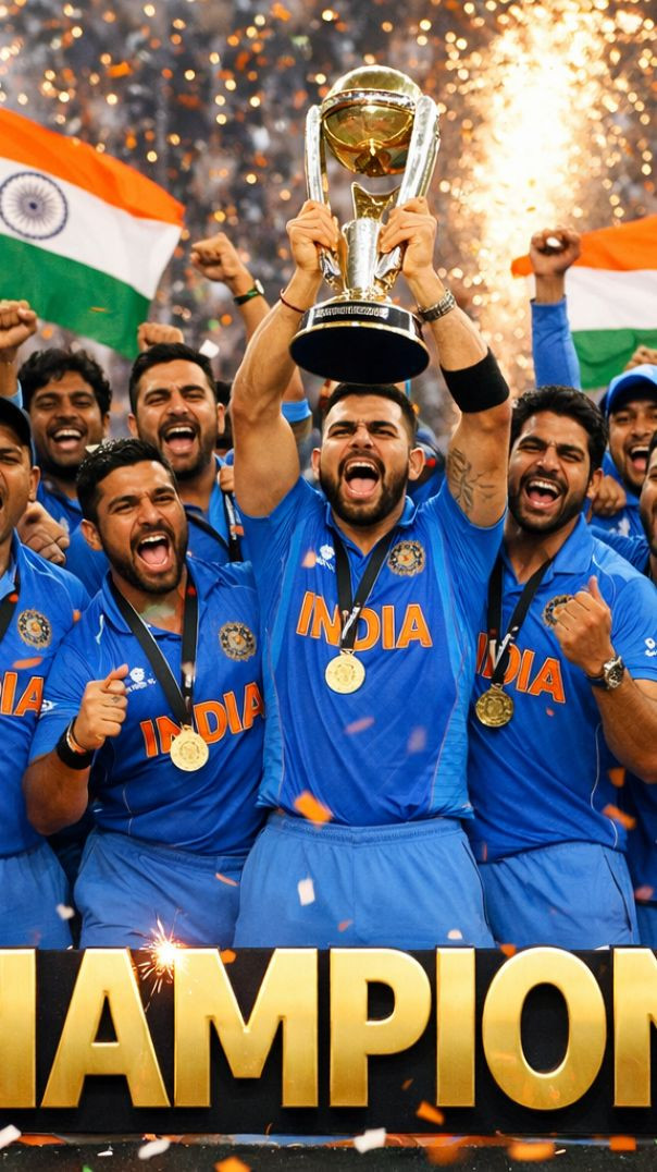TeamIndia #worldcupchampions #proudmoment #indiawins #bleedblue