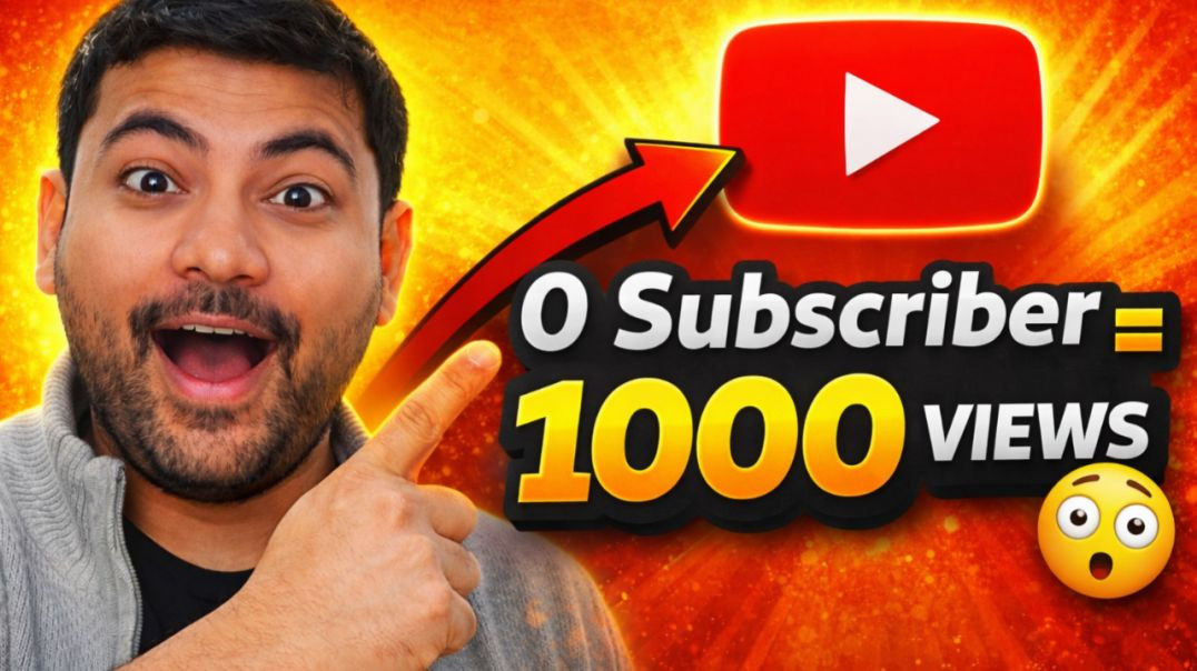 ⁣0 Subscriber Par Views Kaise Laye? (Real YouTube Strategy 2026)