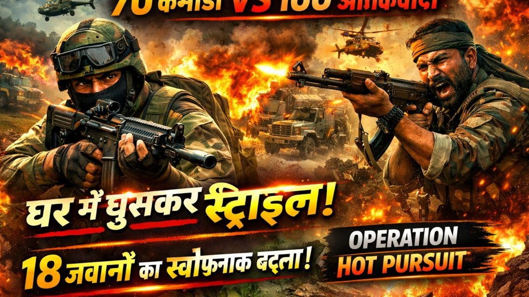 ⁣घर में घुसकर आतंकियों का सफाया! 🇮🇳 70 Para Commandos vs 100 Terrorists |Operation Hot Pursuit 🔥 #[89