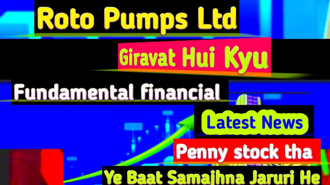 ⁣Roto Pumps Share Price