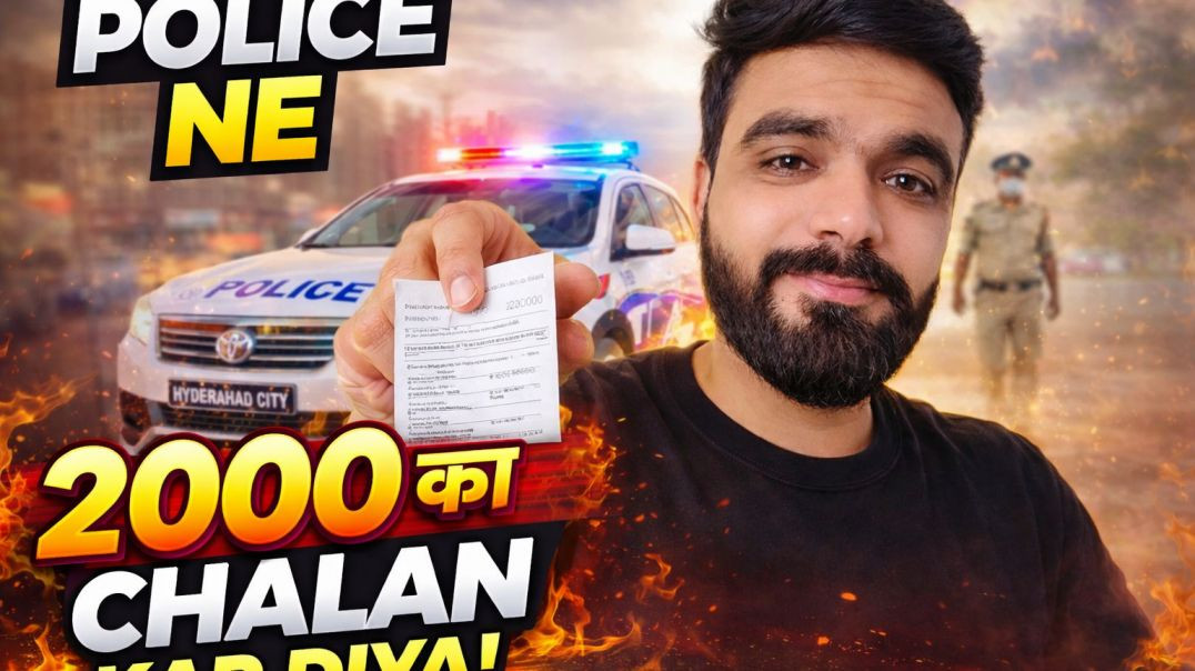 ⁣Police Ne 2000 Ka Chalan Kar Diya 😱 | Bike Ride Ka Mehnga Experience | Moto Vlog India