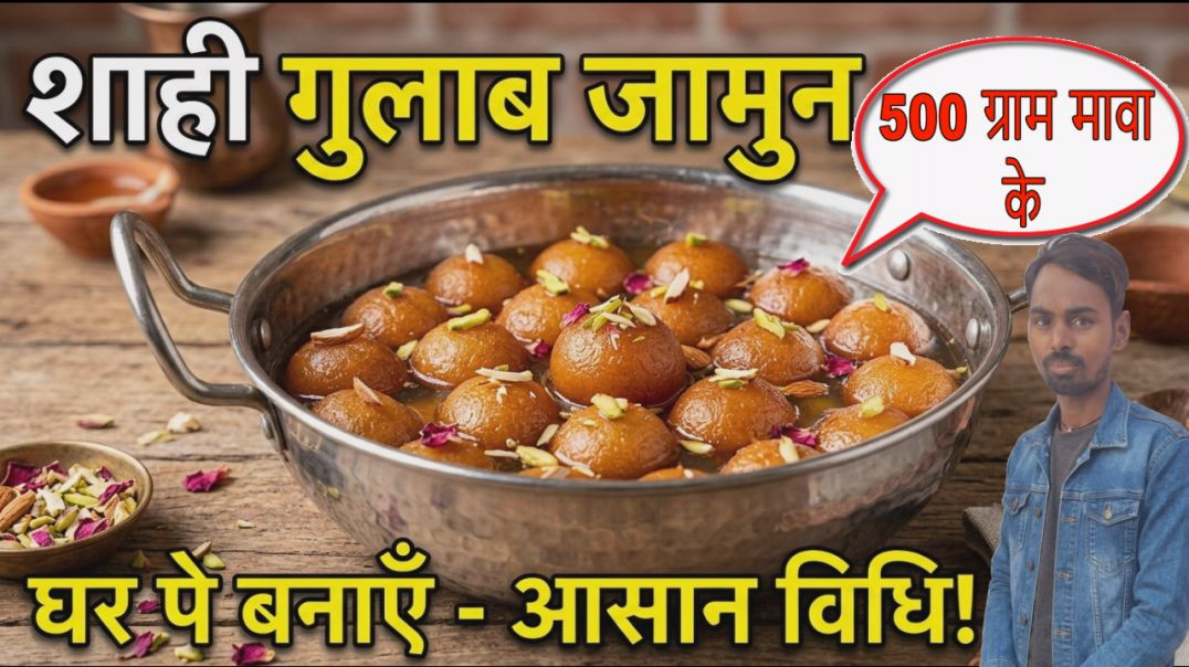 ⁣500 gram mawa ke gulab jamun kaise banate hain | halwai style gulab jamun #gulabjamun
