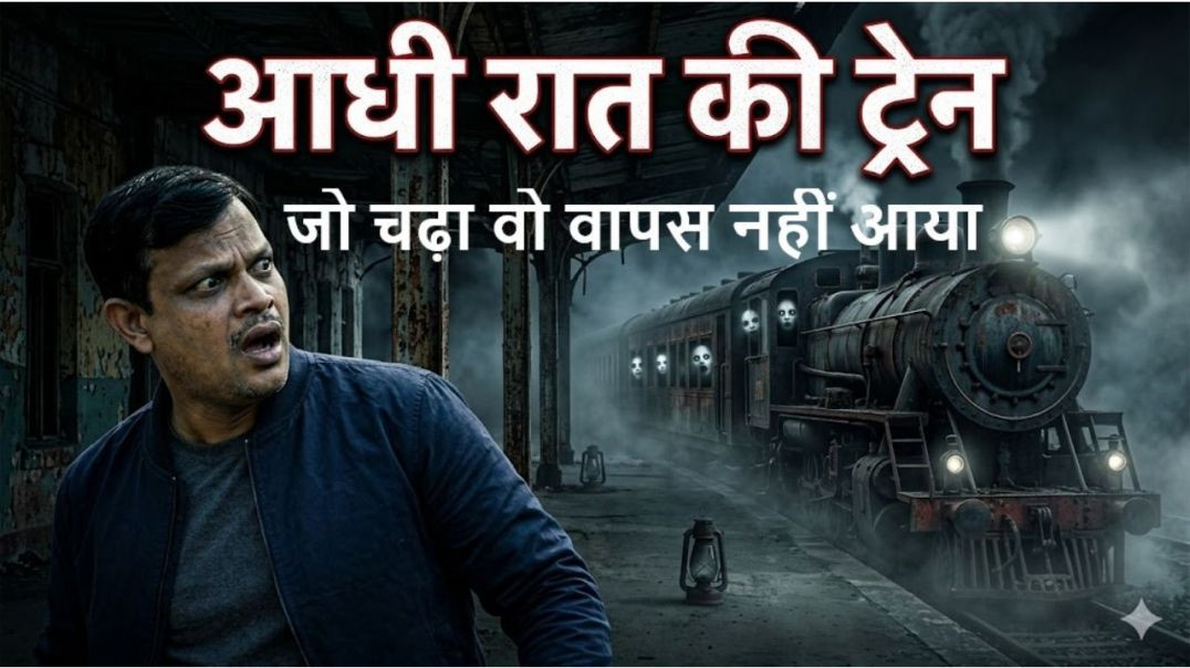 ⁣आधी रात की आखिरी ट्रेन , Midnight Train Mystery , आधी रात की ट्रेन ,  भूतिया ट्रेन कहानी