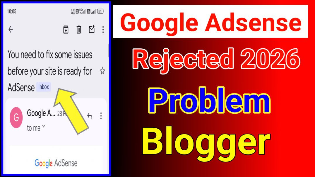 ⁣Google Adsense Rejected problem 2026