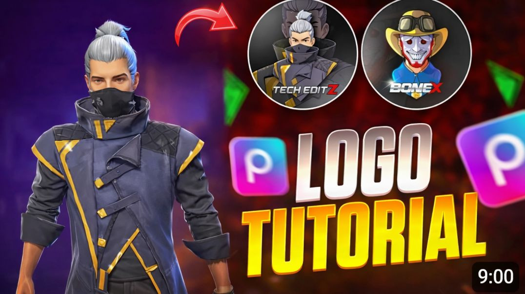 ⁣PicsArt Se Professional Gaming Logo Kaise Banaye | Full Tutorial 🔥