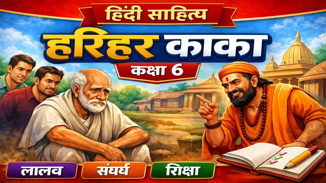 ⁣कक्षा 6  हरिहर काका ( हिंदी)