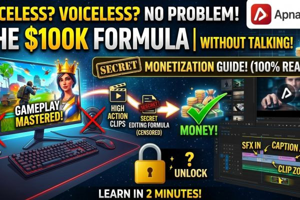 बिना बोले और बिना चेहरा दिखाए YouTube से पैसे कमाएं! 🤑 (Secret Formula)