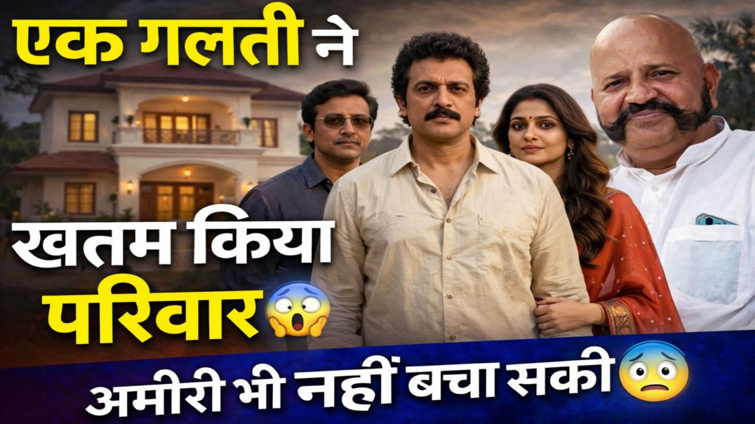 ⁣पैसे ने नहीं, एक गलती ने बर्बाद कर दिया पूरा परिवार 😱 | सच्ची घटना | ApnaTubeb Kahani | Nikki 9012