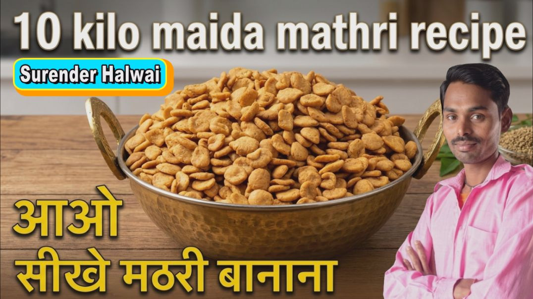 ⁣10 किलो मैदा की मठरी बनाने का सही माप | Mathri Recipe for 10kg Maida | #mathrirecipe #cookingtips