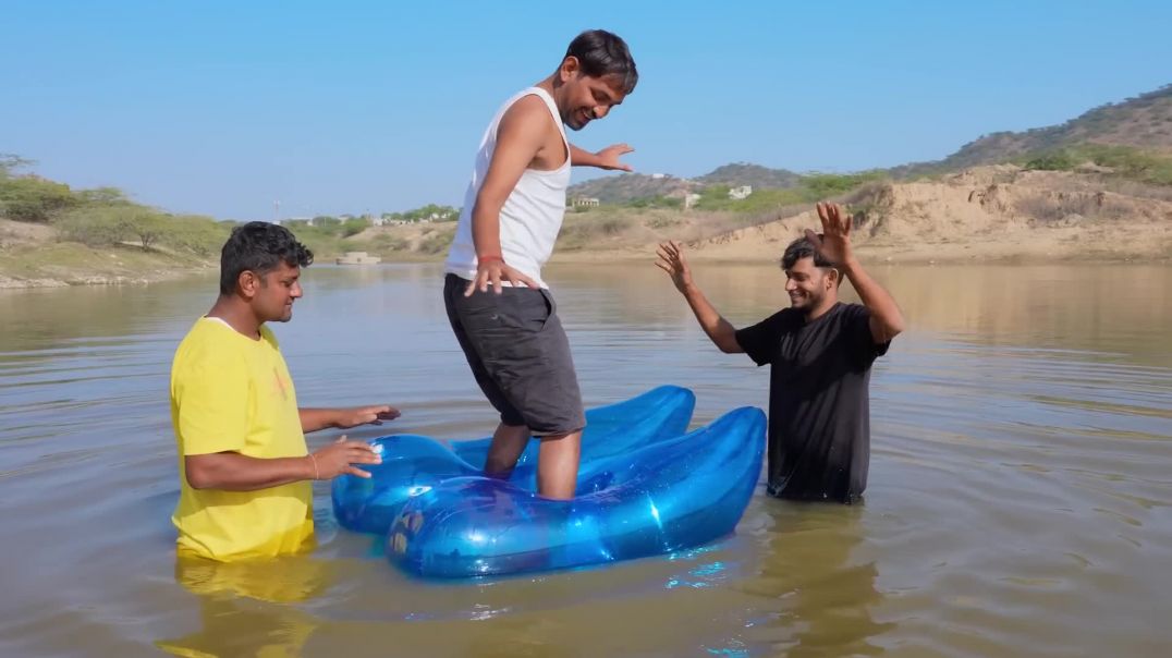 ⁣Walking On Water 🤯 Finally _ पानी पर चलने वाले जूते(1080P_60FPS)