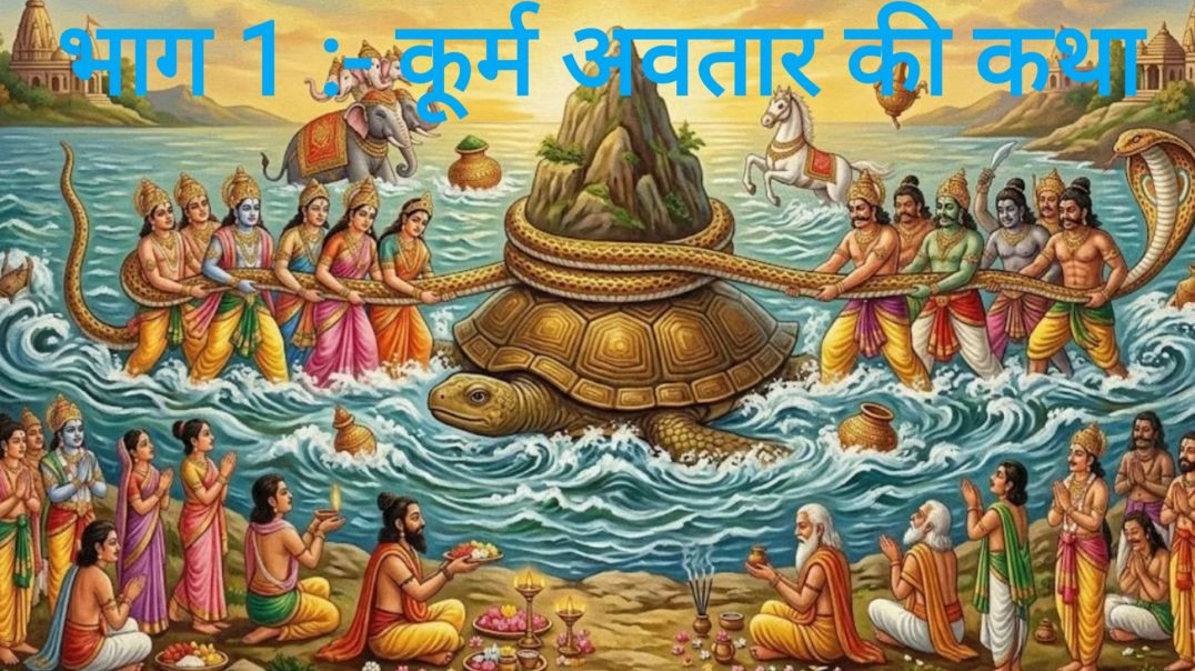 ⁣भाग 1 :- कूर्म अवतार की कथा l