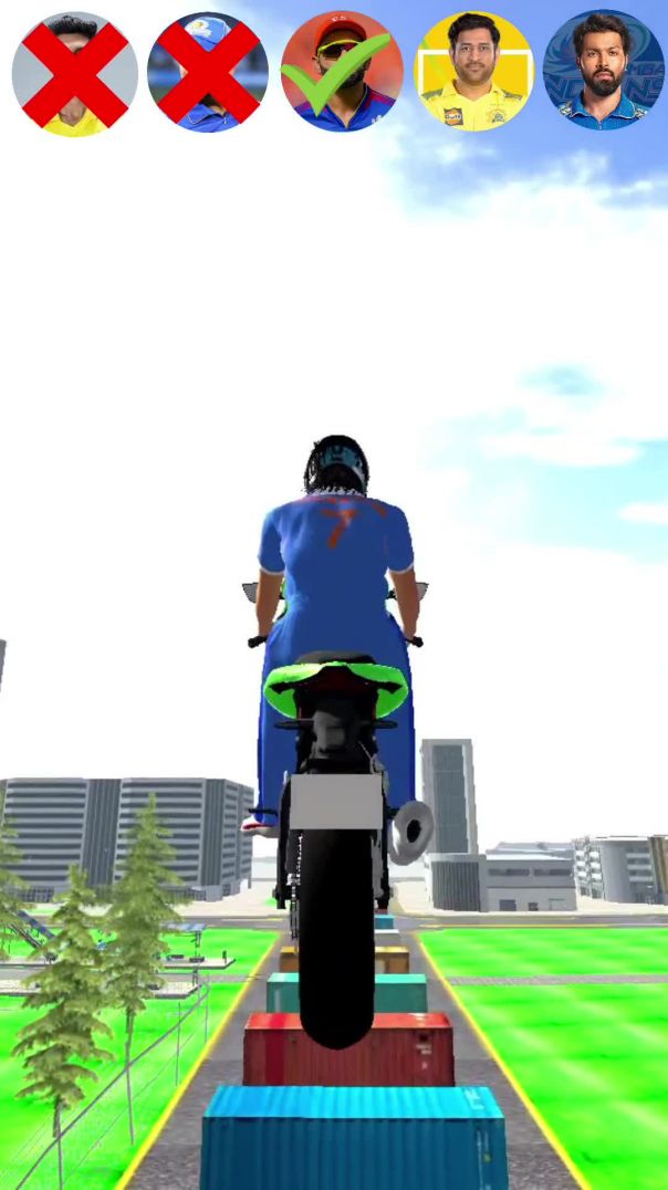 Bike Jump Test 🤯 Cricket Player
