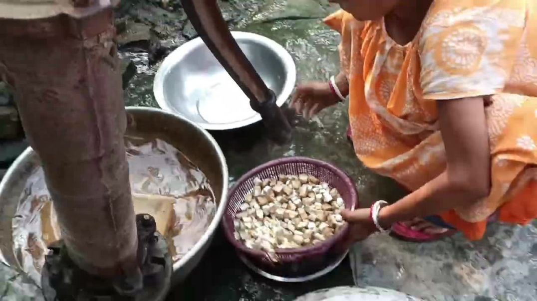 ⁣কাঁঠালের এচর আলুর নিরামিষ