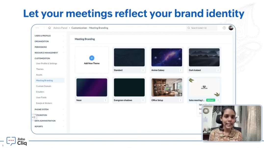 ⁣Brand your meetings