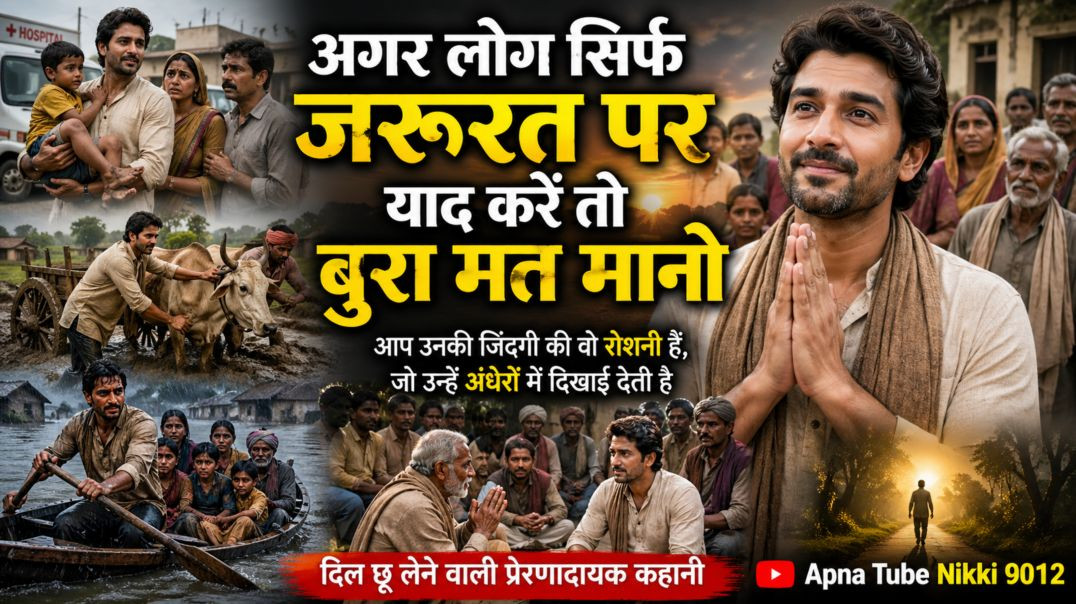 ⁣अगर लोग सिर्फ जरूरत पर याद करें तो बुरा मत मानो | दिल छू लेने वाली प्रेरणादायक कहानी | Nikki 9012