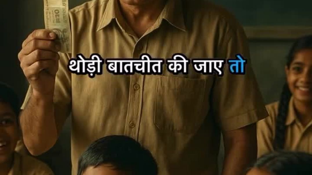 “सौ रुपये की सीख” — एक शिक्षक, एक बालक और जीवन का सबक#emotionalstory#inspiringindia#teacherstude