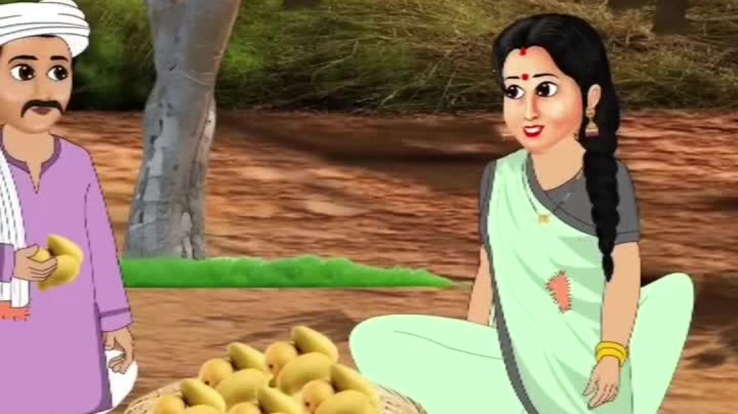 ⁣गरीब के आम के टोकरी में जादुई आम हिंदी कहानी