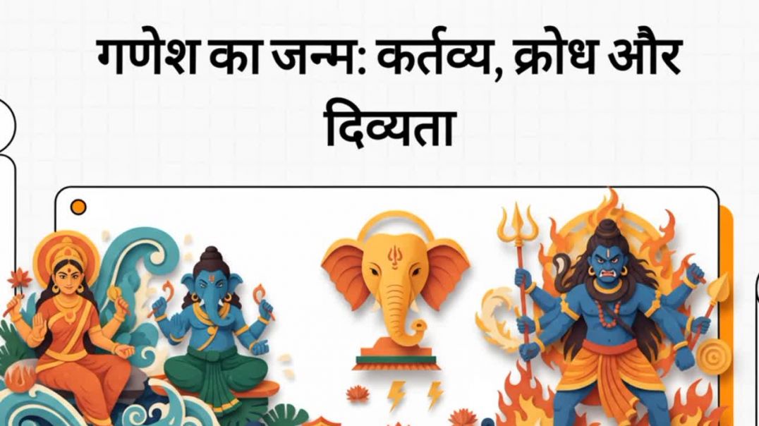 ⁣Ganesh ji ka Janm