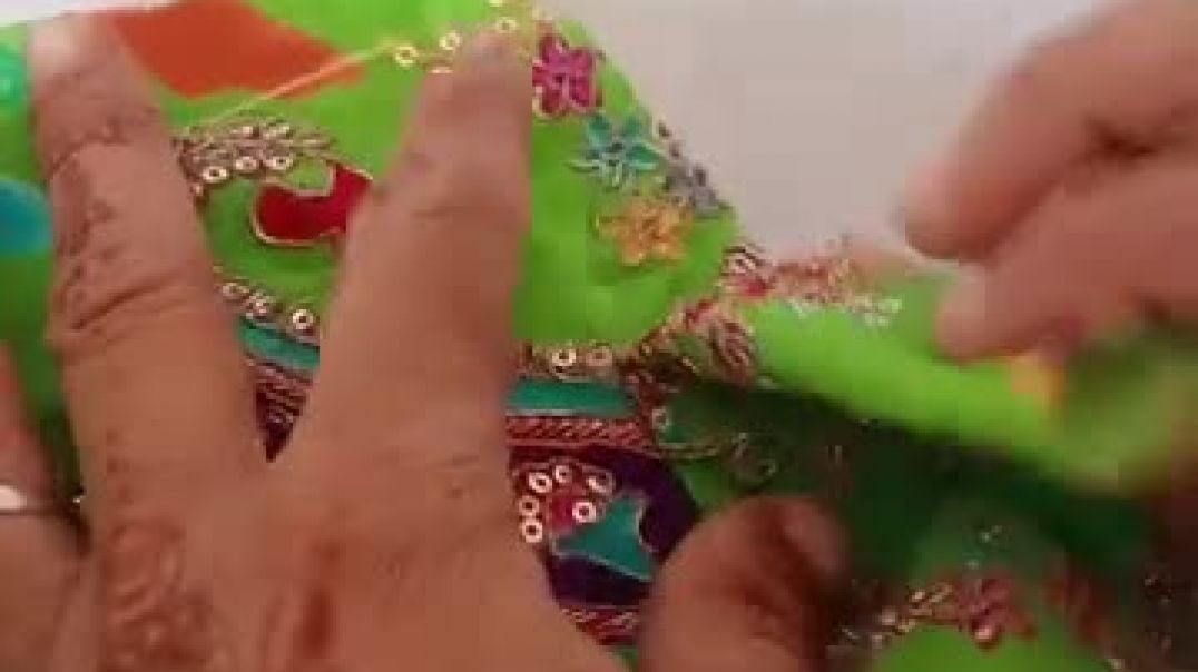 ⁣💖राजपूती लहंगे में साइड वाली सिलाई कैसे लगाएं _ lehnge Perfect Side Stitching