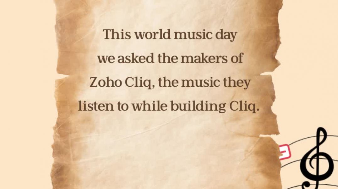 ⁣World Music Day _ Zoho Cliq