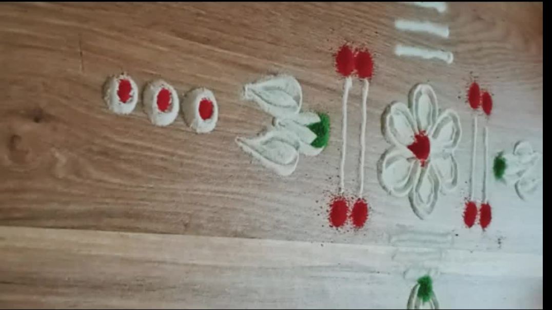 सुंदर zatpat 2 रांगोळ्या.बघाच!