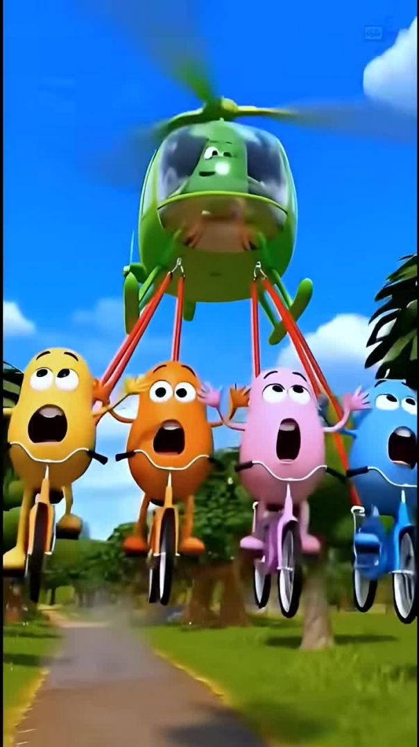 चार मोटे आलू कीचड़ में गिरे 😜 _ aalu kachalu beta - Hindi rhymes _rhymes _kids(720P_HD)