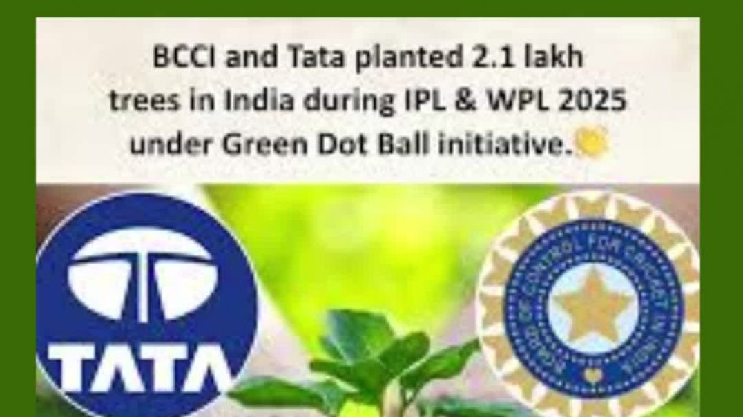 IPL में शुरू हुआ Green Revolution 🌱🌳BCCI-TATA का मास्टरस्ट्रोक! 1 Dot Ball = 500 Trees